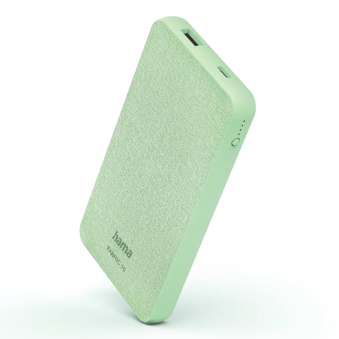 Hama powerbank FABRIC 10, 10000mAh, zielony