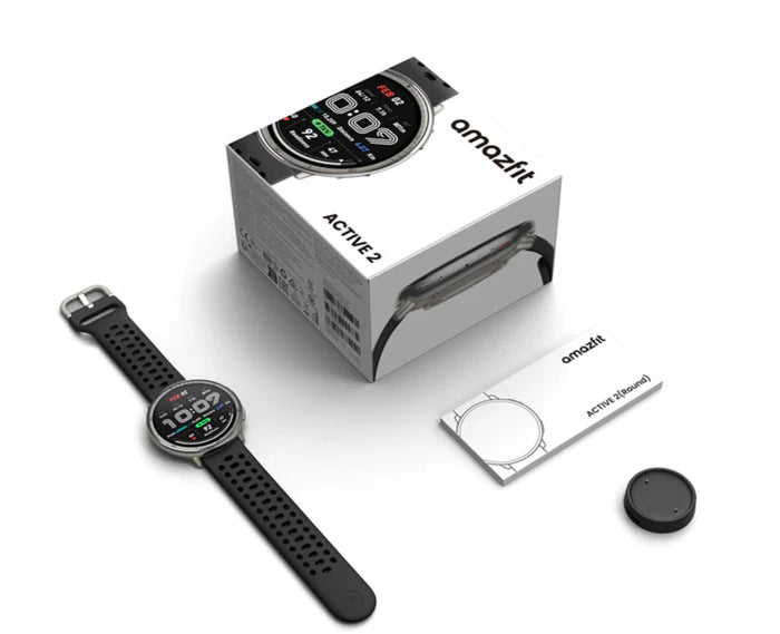 Smartwatch AMAZFIT ACTIVE 2 czarny zegarek sportowy GPS pulsoksymetr