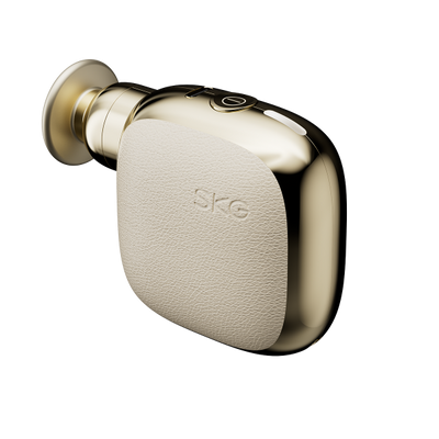 SKG FS300 Pocket – pistolet do masażu, Bialo-złoty