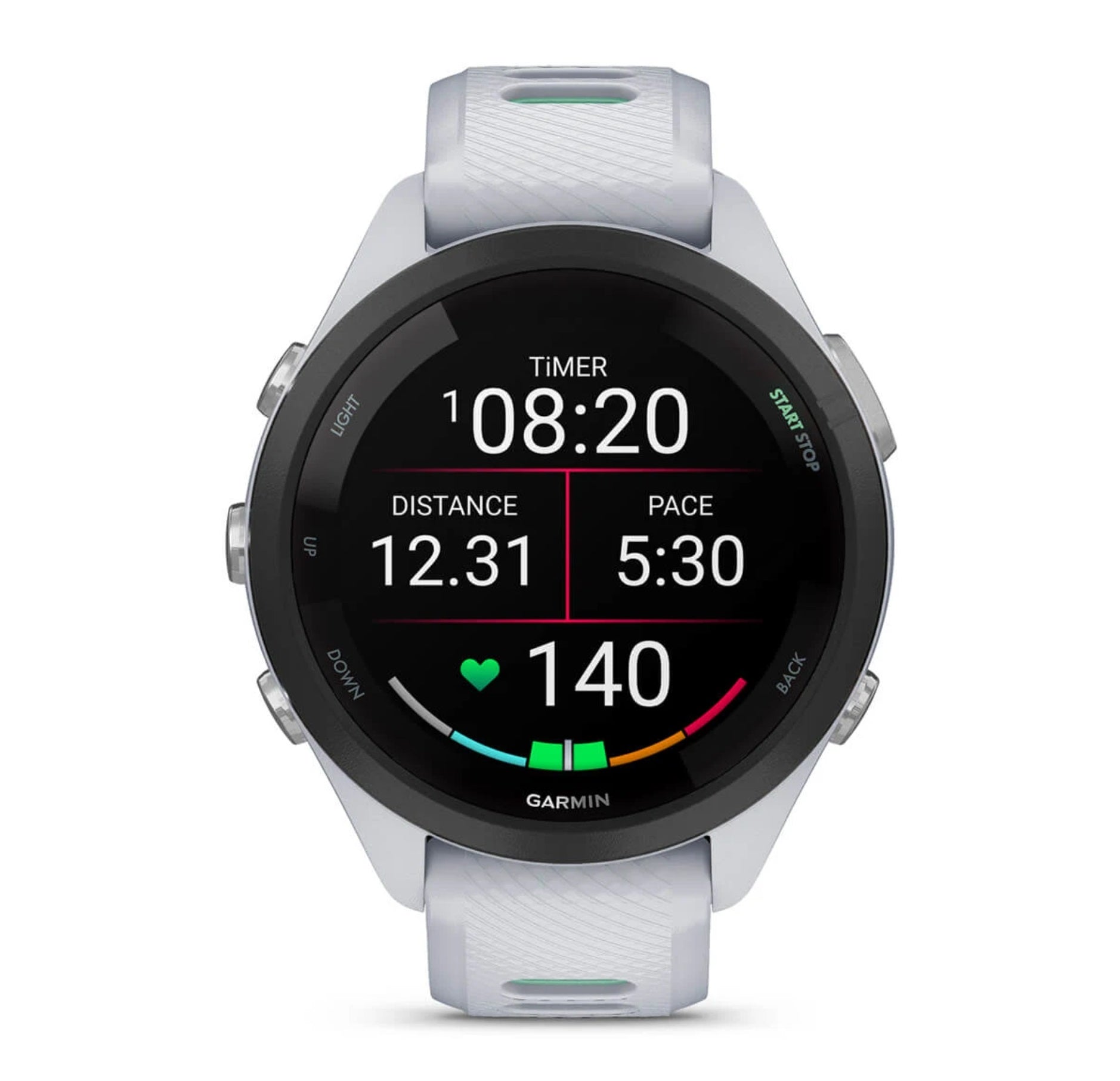 Smartwatch do biegania damski Garmin Forerunner® 265S - biały