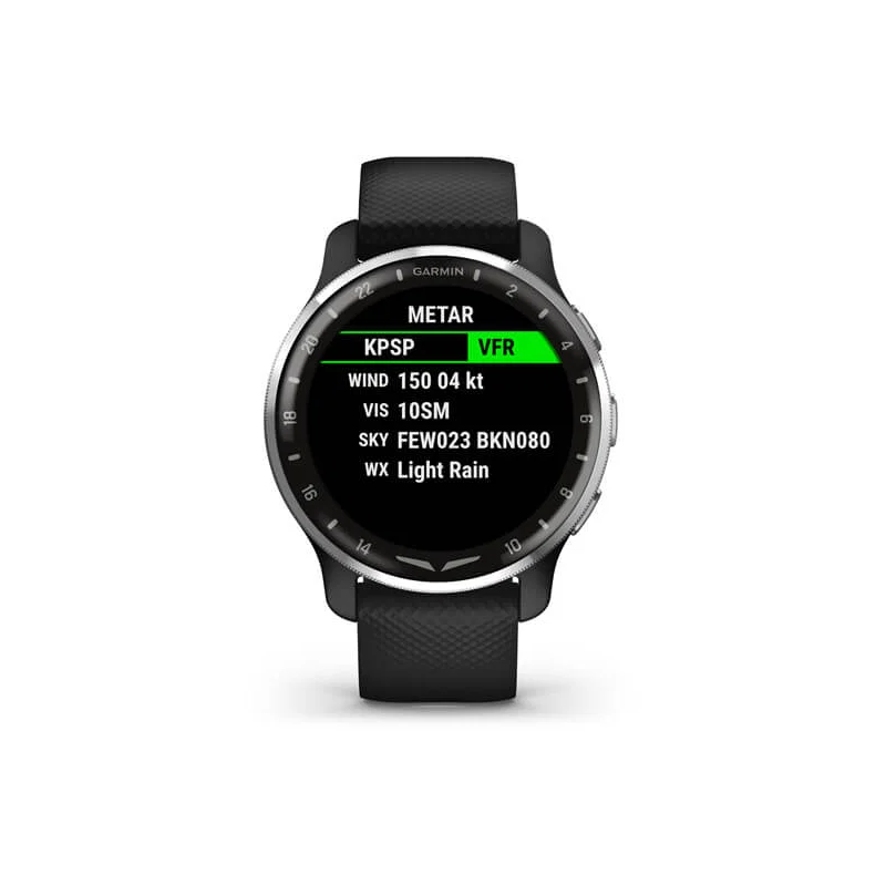 Garmin D2 Air X10 – Smartwatch dla pilotów, czarny pasek - OUTLET