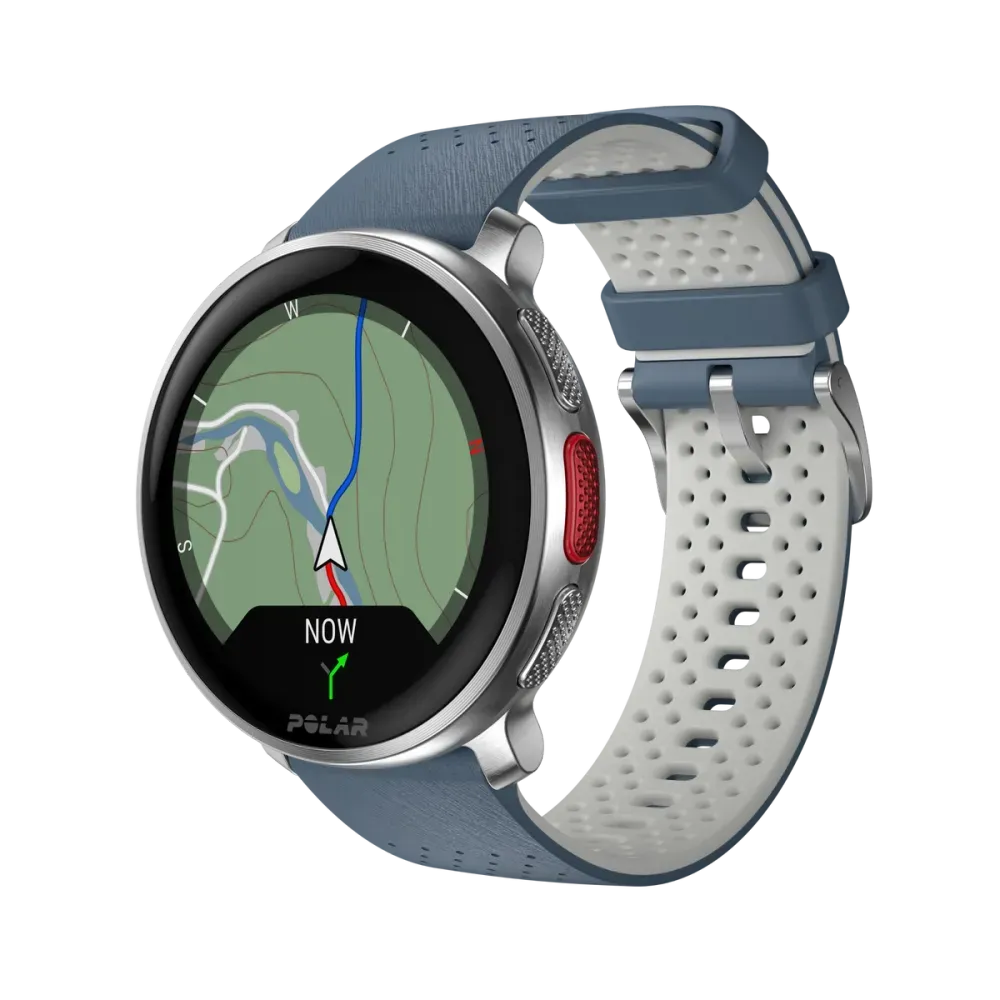 Polar Vantage V3 srebrno-niebieski smartwatch