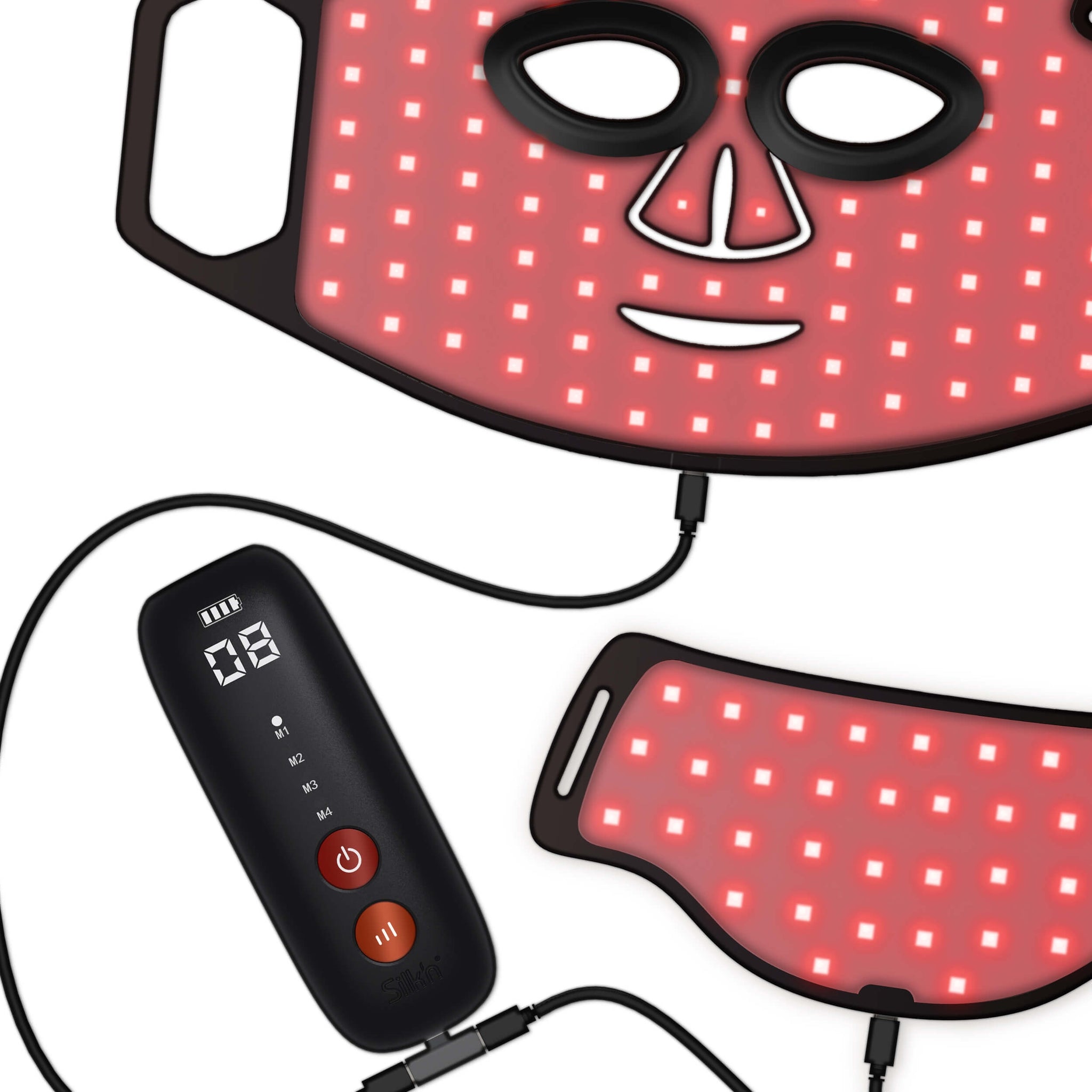 Silk'n Dual LED Mask – na twarz i szyję, czarna