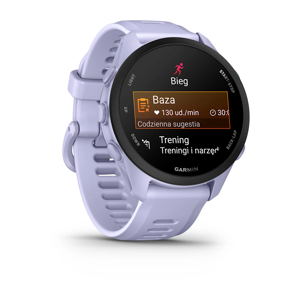 Garmin Forerunner 70 – Cool Lavender z paskiem silikonowym