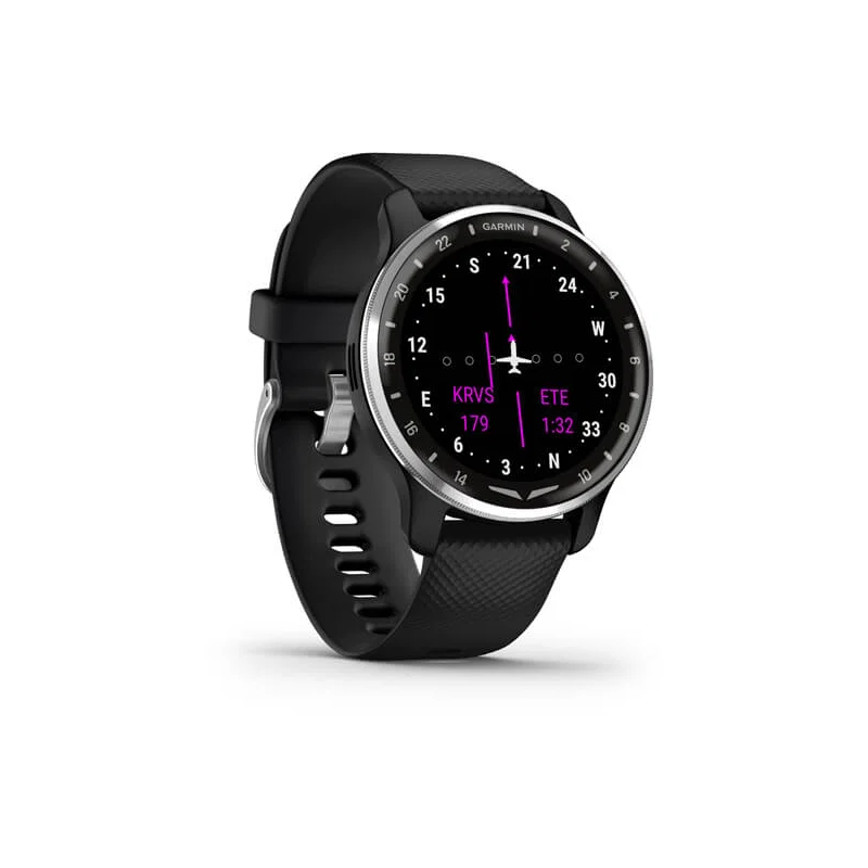 Garmin D2 Air X10 – Smartwatch dla pilotów, czarny pasek - OUTLET