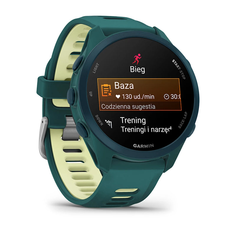 Garmin Forerunner 170 Music – Teal Green z paskiem w kolorze Teal Green / Citron