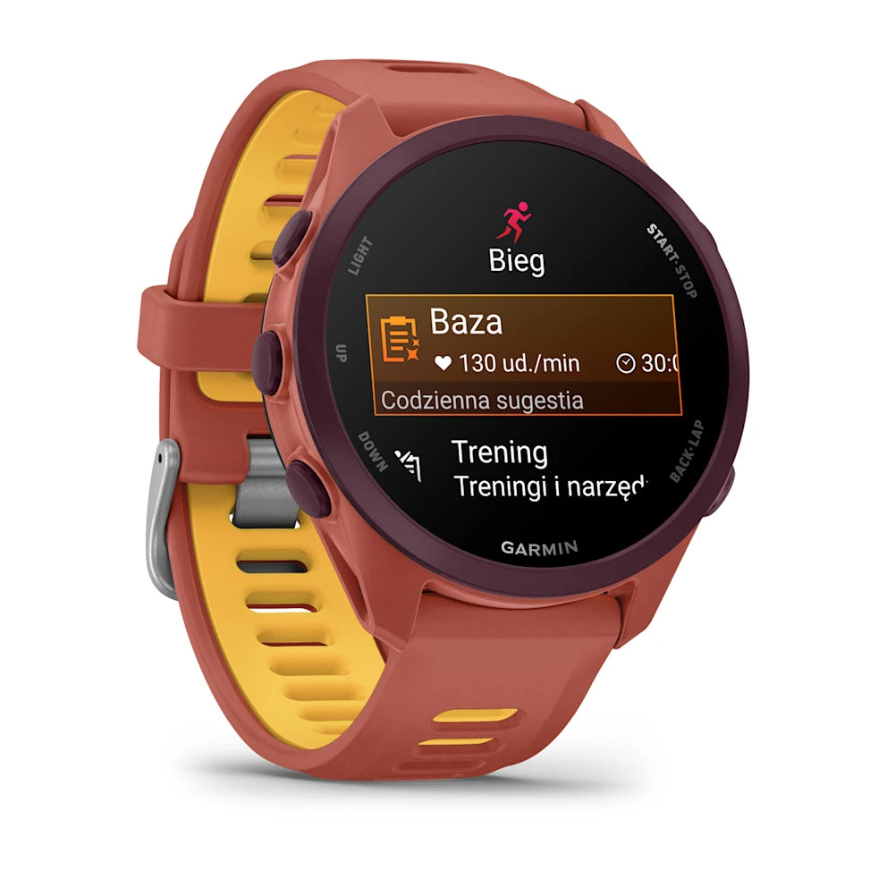 Garmin Forerunner 170 Music – Red Pink z paskiem w kolorze Red Pink / Mango