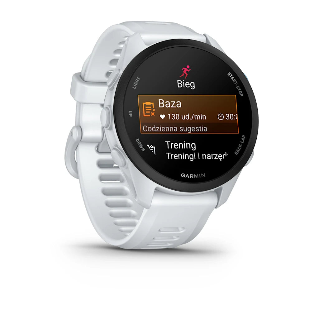 Garmin Forerunner 70 – Whitestone z paskiem silikonowym