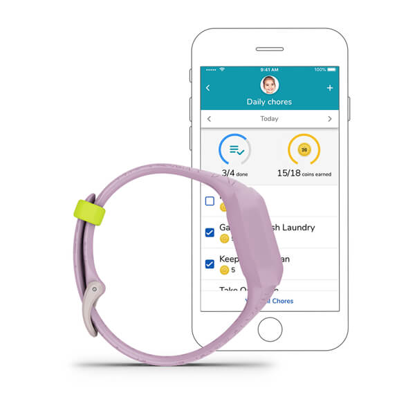Garmin Vívofit jr. 3 – Monitor aktywności dla dzieci, Różowe kwiaty - OUTLET