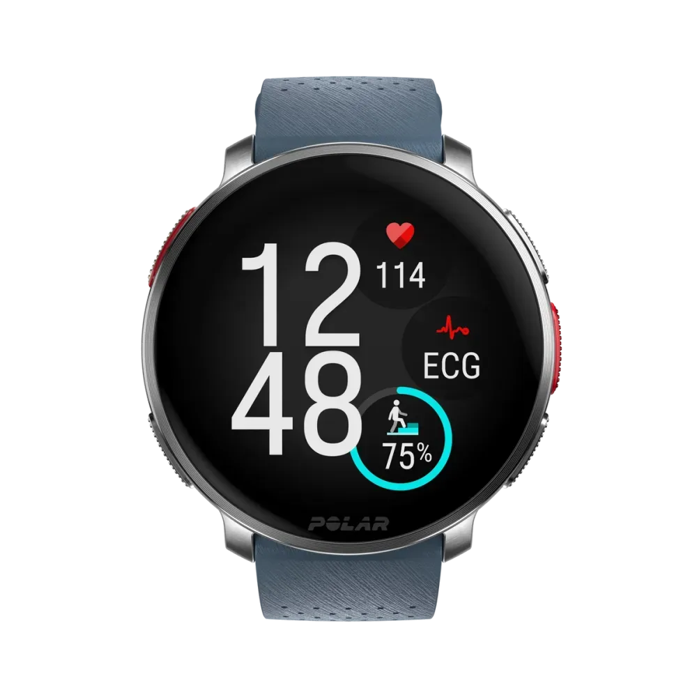 Polar Vantage V3 srebrno-niebieski smartwatch