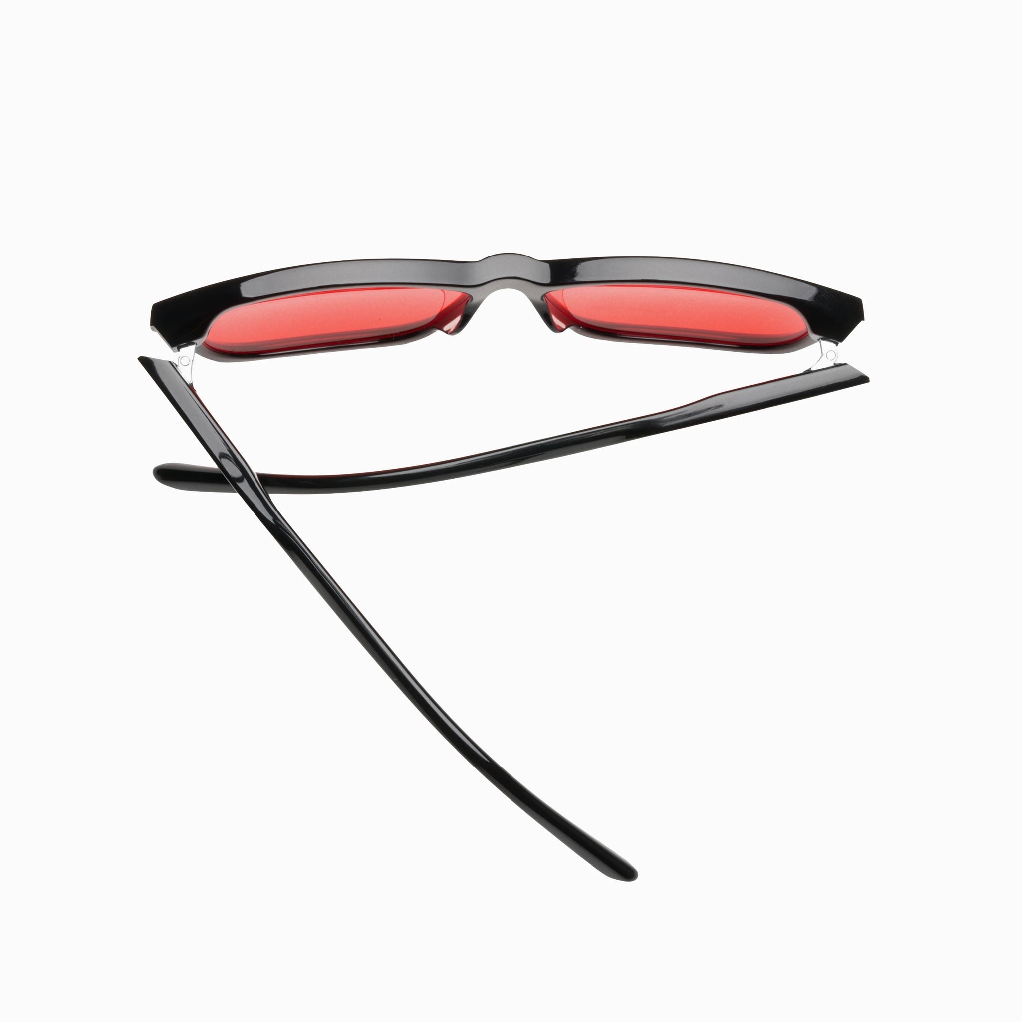 Flowlife Flowglasses Night Sync 02 – Morata Edition – Okulary blokujące światło niebieskie i zielone, Czerwone soczewki, Czarna oprawka (z polimeru)