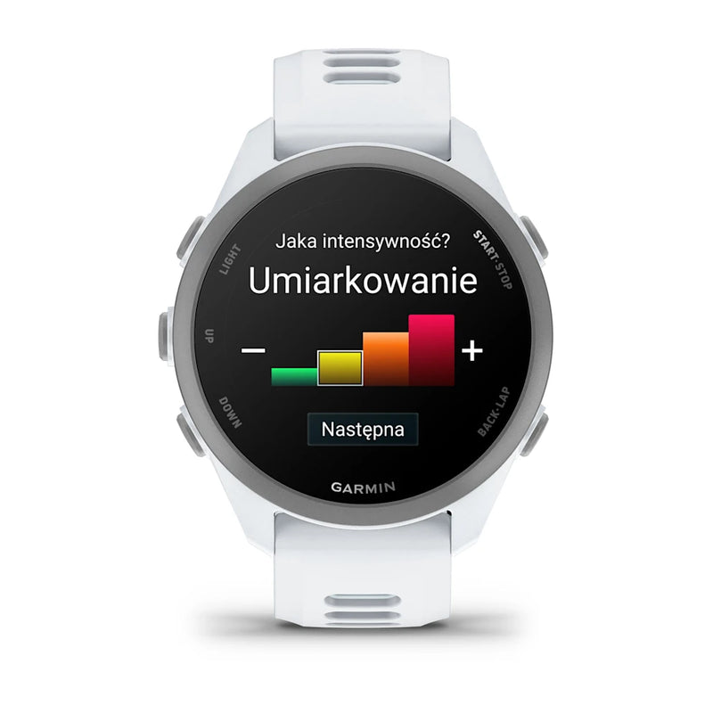 Garmin Forerunner 170 Music – Whitestone z paskiem w kolorze Whitestone / Cloud Blue