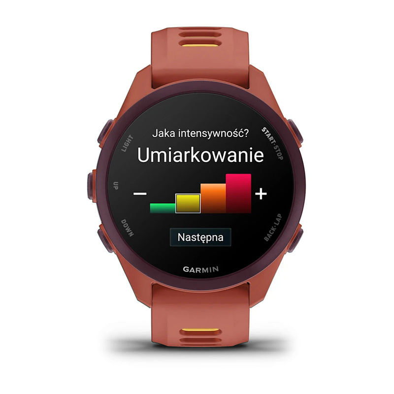 Garmin Forerunner 170 Music – Red Pink z paskiem w kolorze Red Pink / Mango
