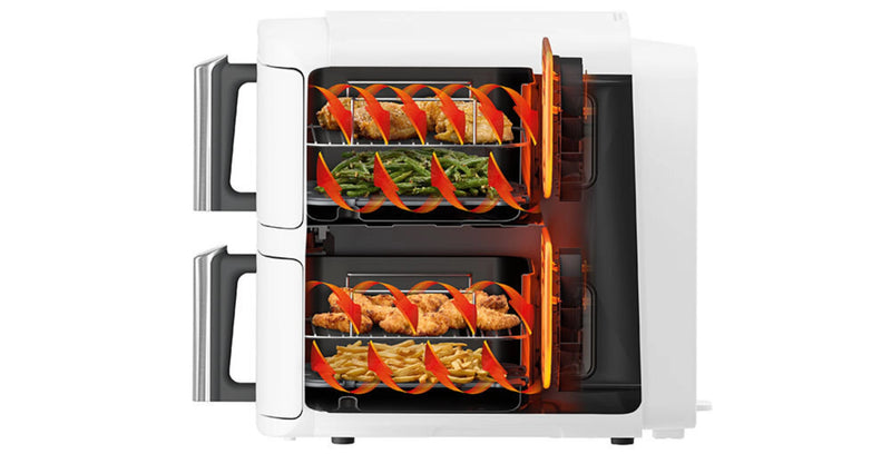 Ninja Frytkownica beztłuszczowa Ninja DoubleStack XL SL400EUWH air fryer biały