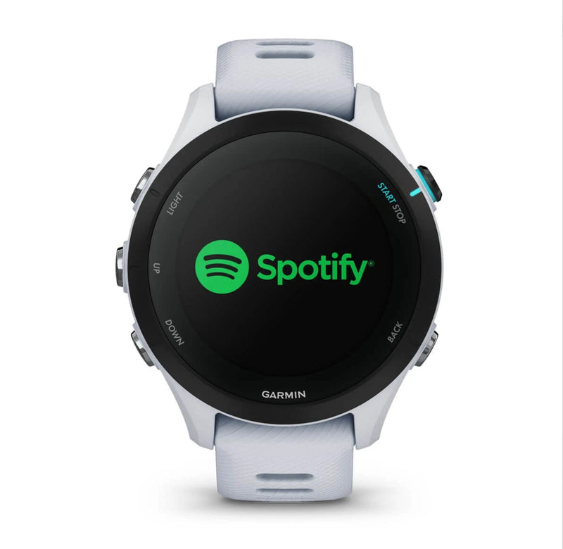 Garmin Forerunner 255S Music Mleczny kwarc smartwatch do biegania