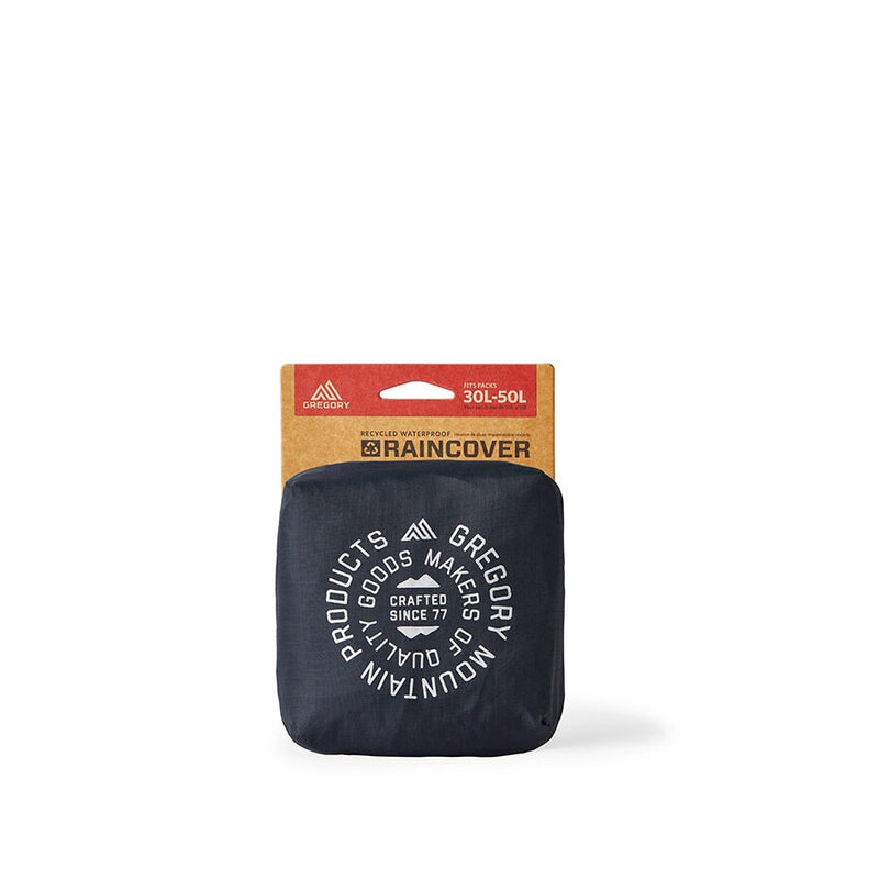 Gregory Raincover 30/50L – pokrowiec przeciwdeszczowy, Obsidian Black