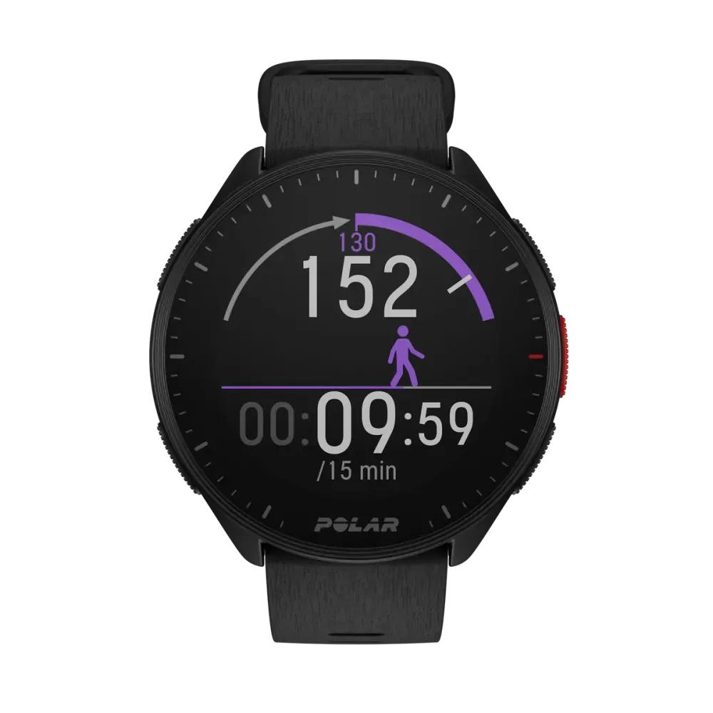 Polar Pacer czarny S-L smartwatch