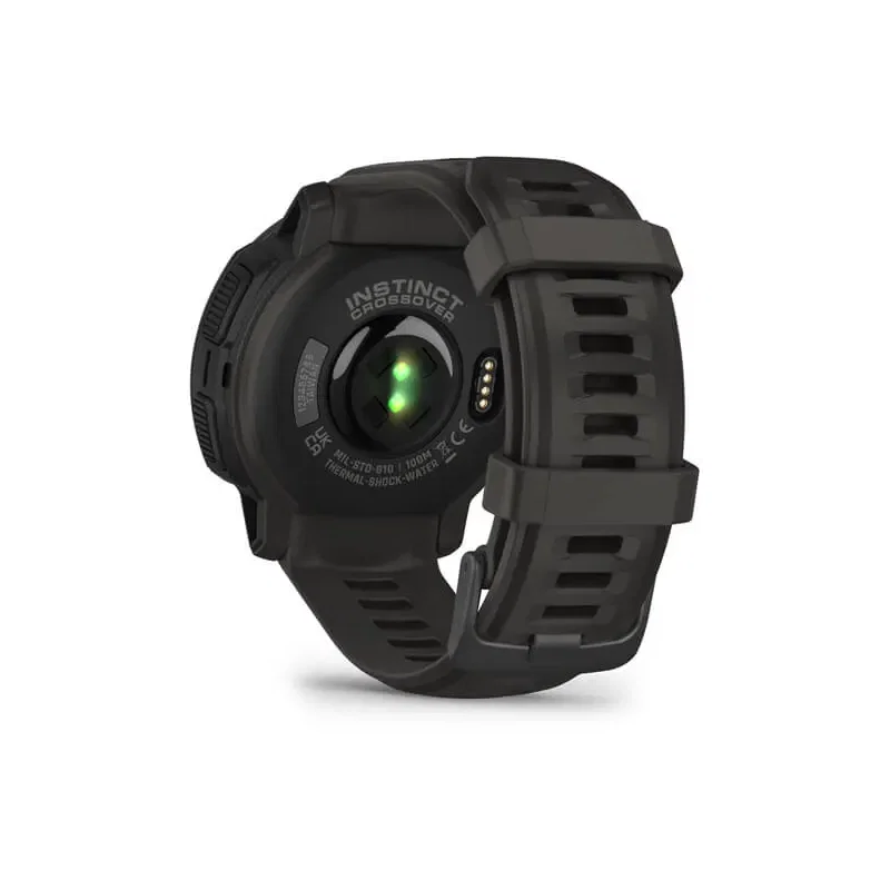 Garmin Instinct Crossover Solar - Zegarek hybrydowy z analogowymi wskazówkami, Grafitowy - OUTLET