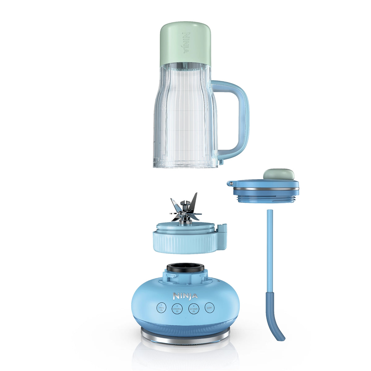Ninja BlendBoss DB351EUBL - Blender kielichowy, 0,65 l, Niebieski