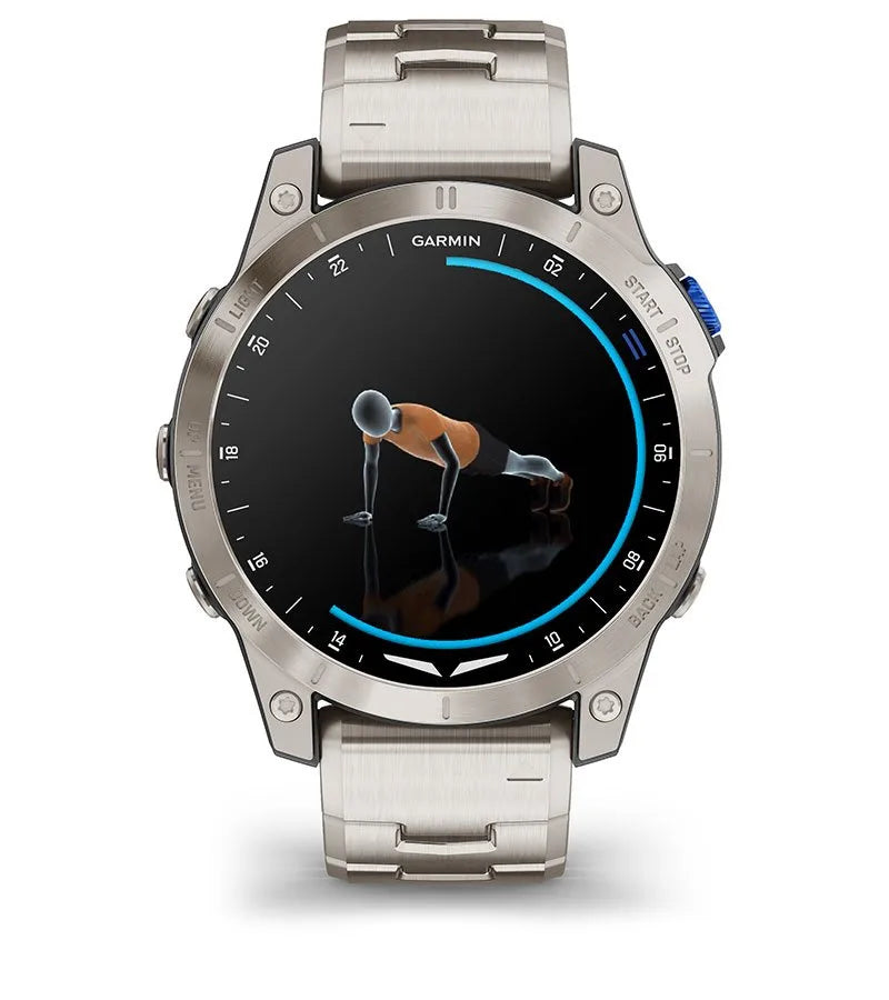 Garmin D2 Mach 1 – Zegarek lotniczy z tytanową bransoletą - OUTLET