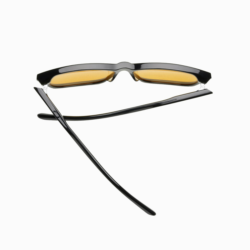 Flowlife Flowglasses Day Sync 02 - Álvaro Edition - Okulary filtrujące światło niebieskie, Żółte soczewki, Czarna oprawka z poliwęglanu