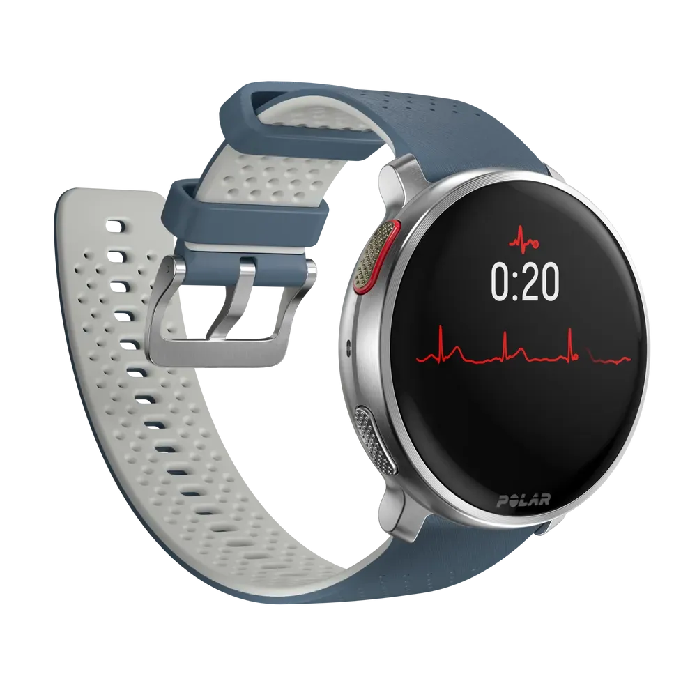 Polar Vantage V3 srebrno-niebieski smartwatch