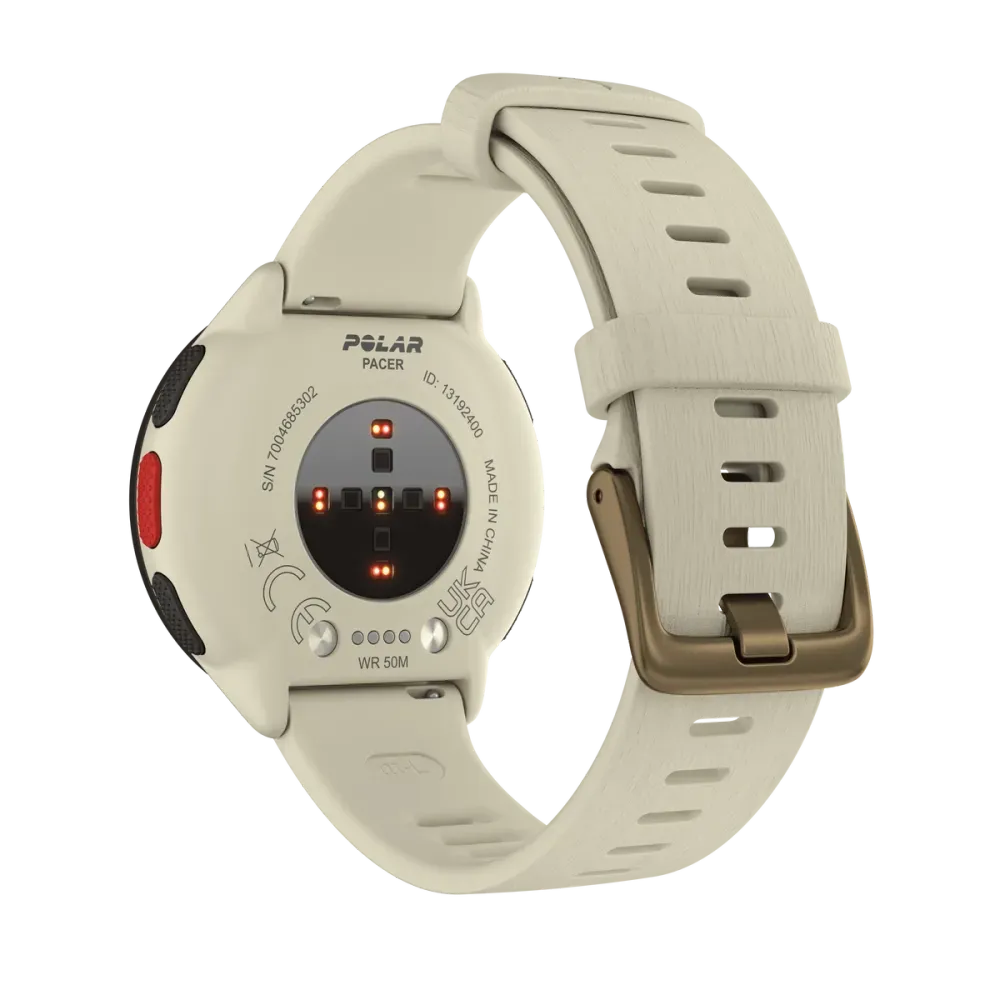Polar Pacer biały (kremowy) S-L smartwatch