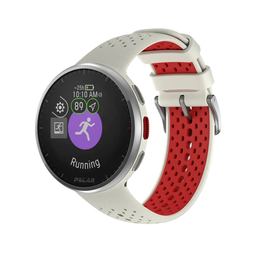 Polar Pacer PRO biało-czerwony S-L smartwatch