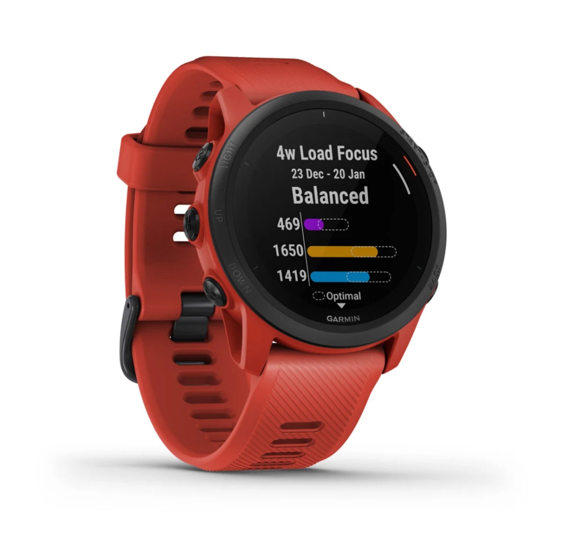 Garmin Forerunner® 745 zegarek biegowy GPS - czerwony