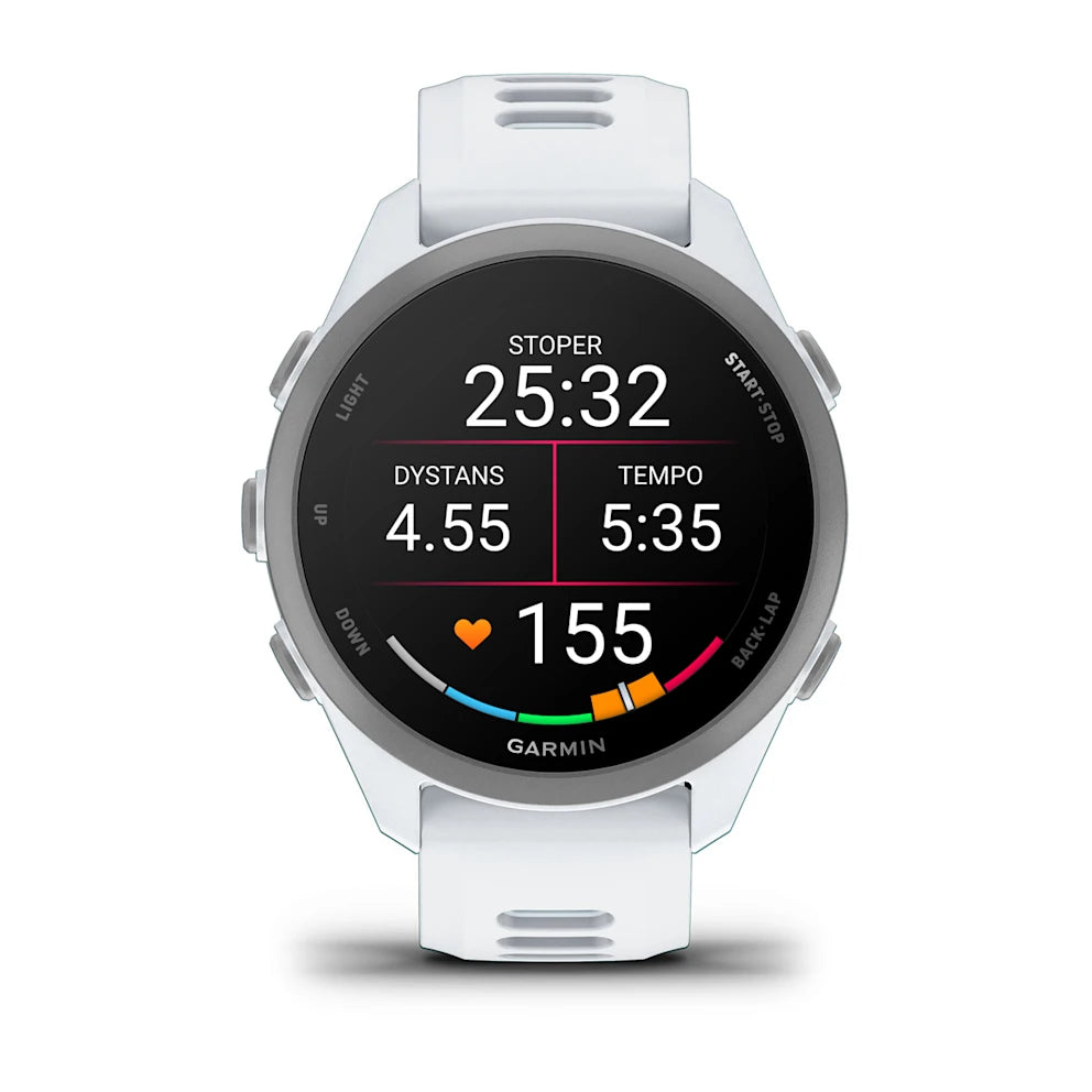 Garmin Forerunner 170 – Whitestone / Cloud Blue z paskiem w kolorze Whitestone / Cloud Blue