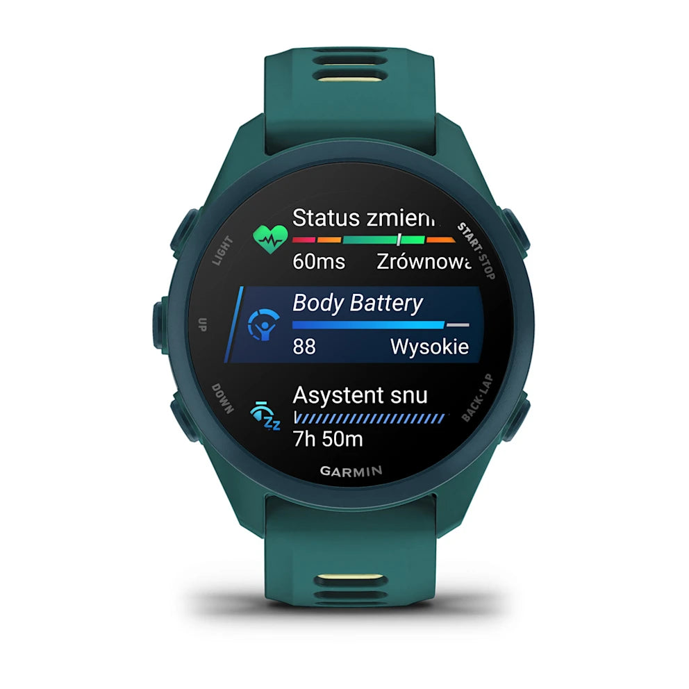 Garmin Forerunner 170 Music – Teal Green z paskiem w kolorze Teal Green / Citron
