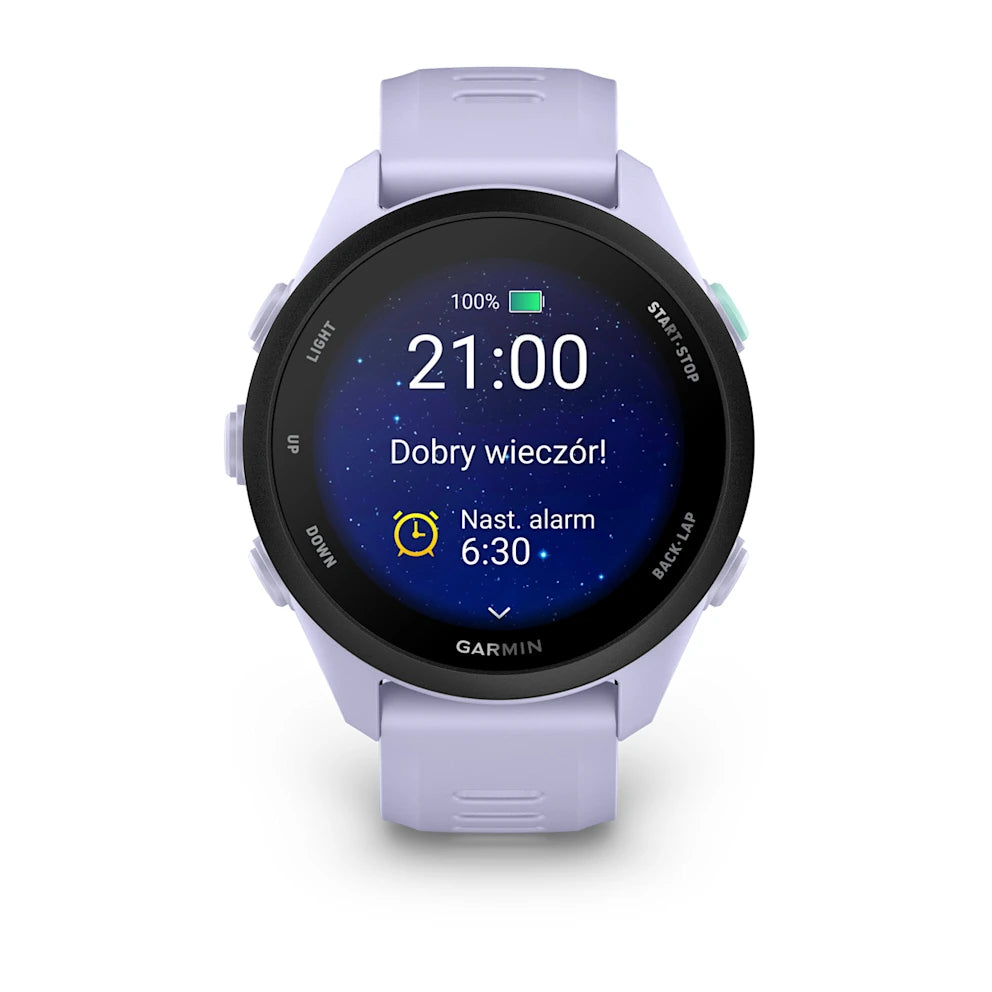 Garmin Forerunner 70 – Cool Lavender z paskiem silikonowym