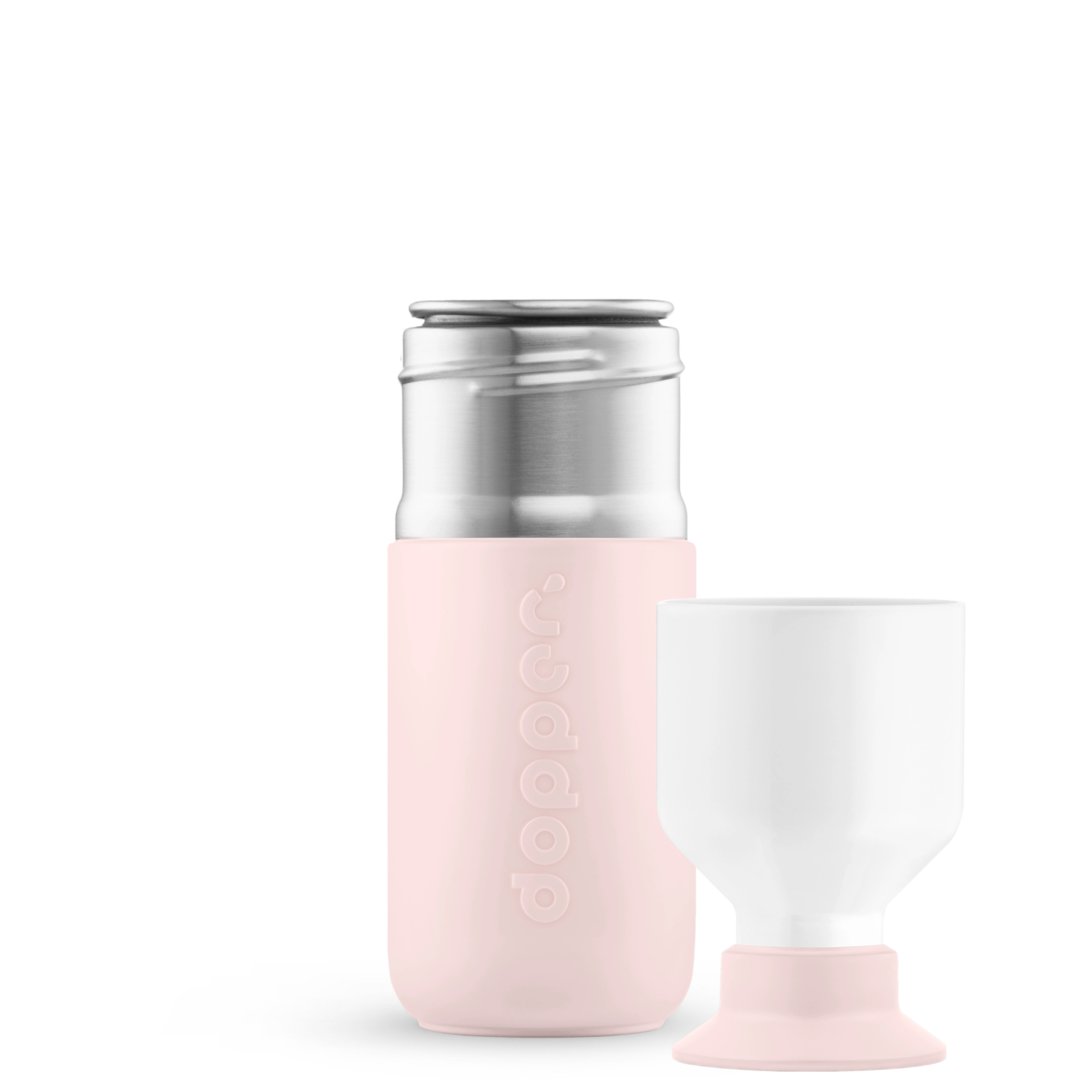 Dopper Steel butelka stalowa na wodę 350 ml w kolorze Soft Pink