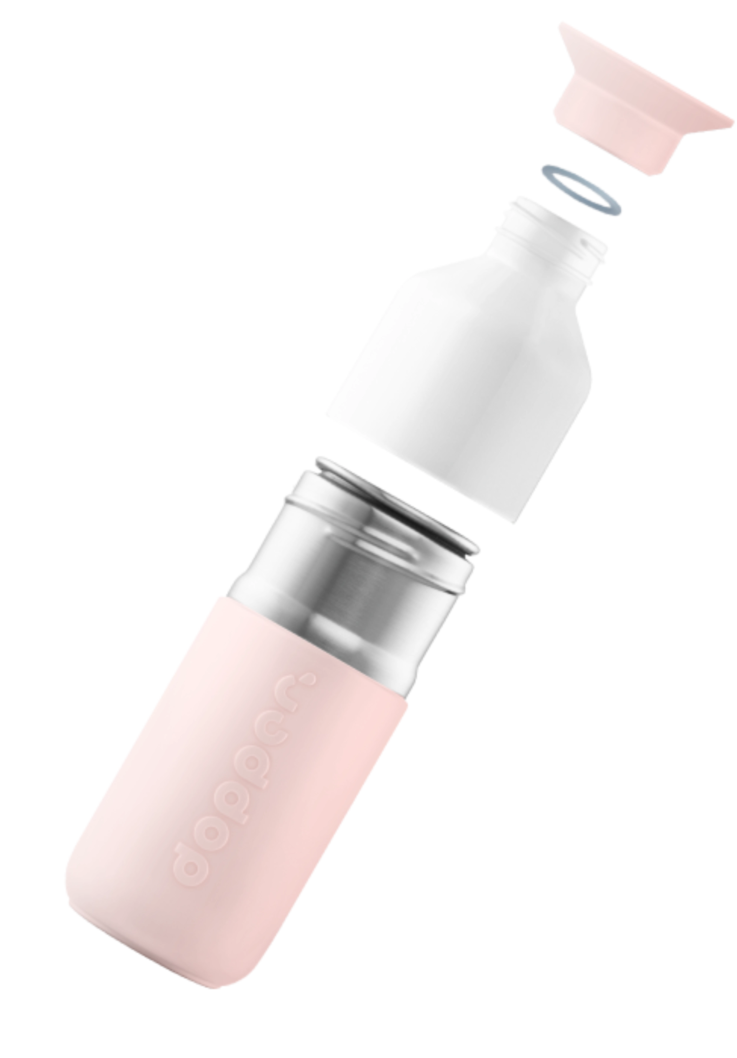Dopper Steel butelka stalowa na wodę 350 ml w kolorze Soft Pink