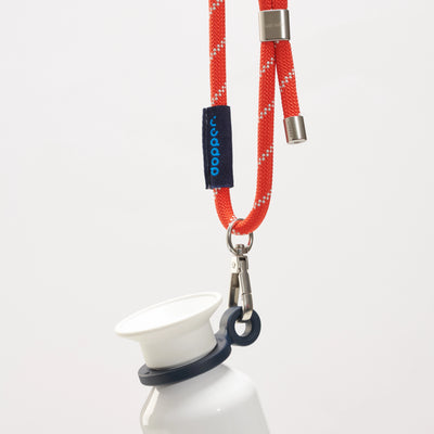 Dopper Cord regulowana linka uchwyt do butelki w kolorze Silver Red