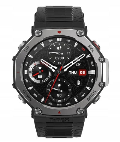AMAZFIT T-REX 3 Onyx czarny smartwatch zegarek sportowy + Roczna Subskrypcja Zepp Aura