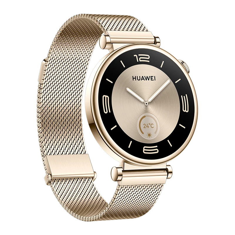 Elegenacki smartwatch damski złoty HUAWEI WATCH GT 4 41mm Elegant