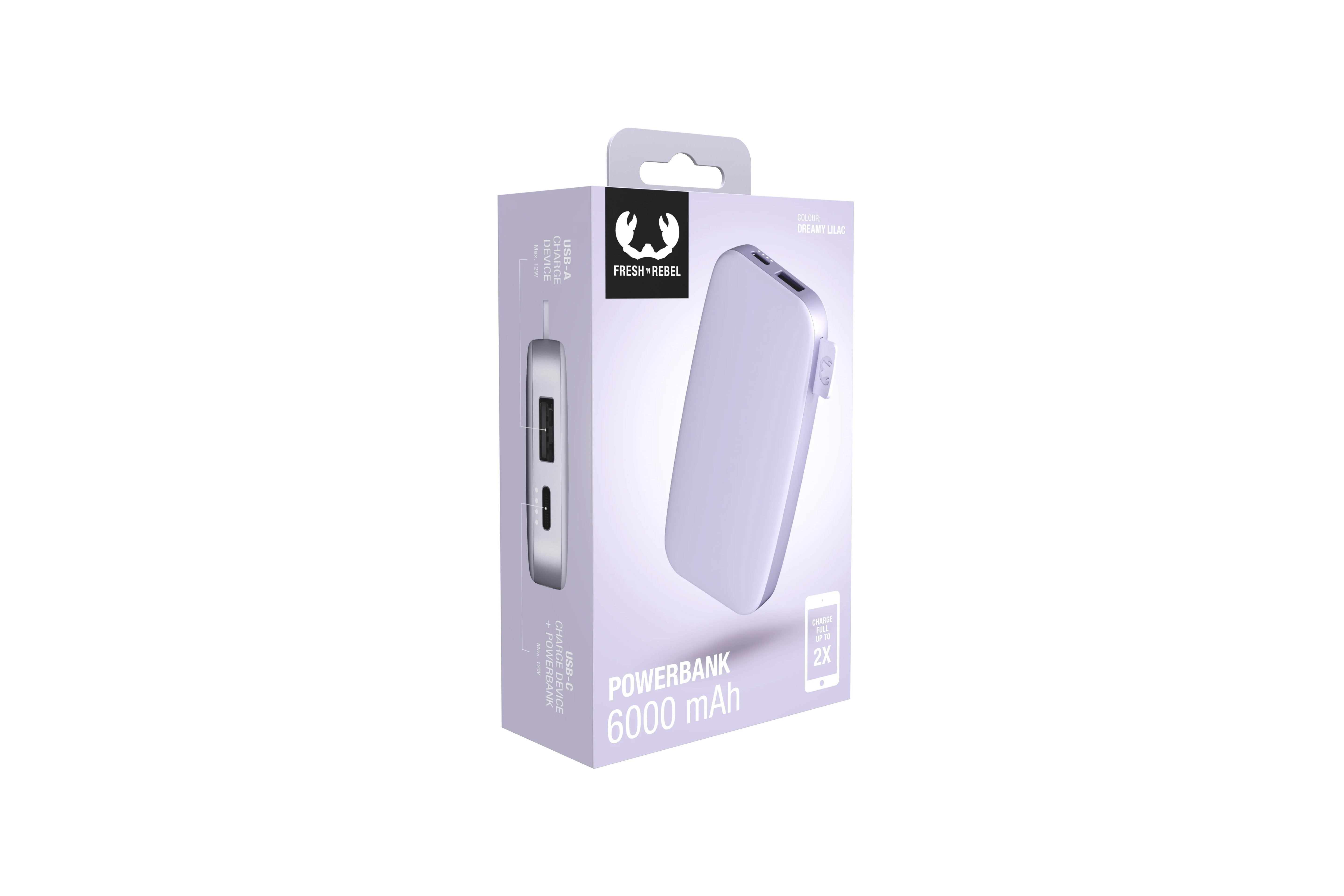 Fresh 'n Rebel Powerbank Dreamy Lilac 6000 mAh