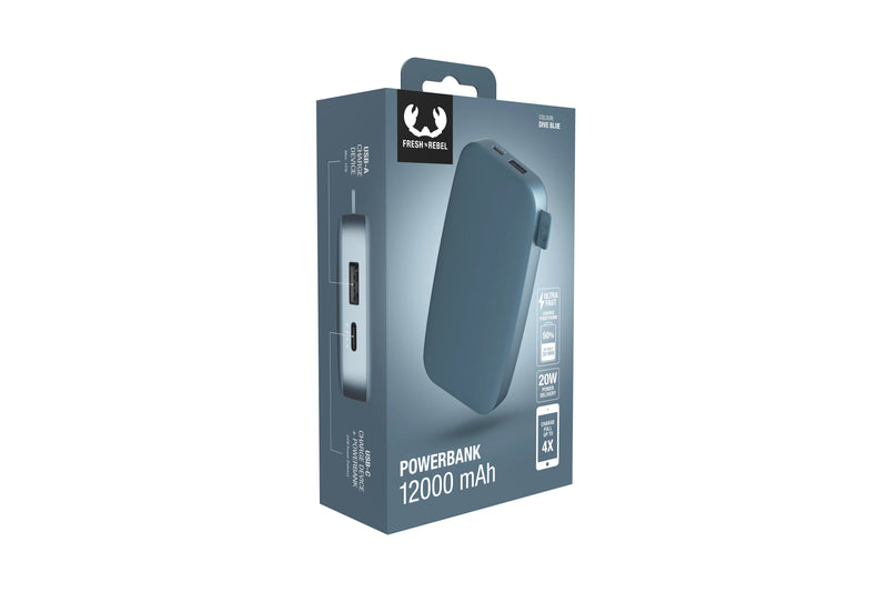 Fresh 'n Rebel Powerbank Dive Blue 12000 mAh