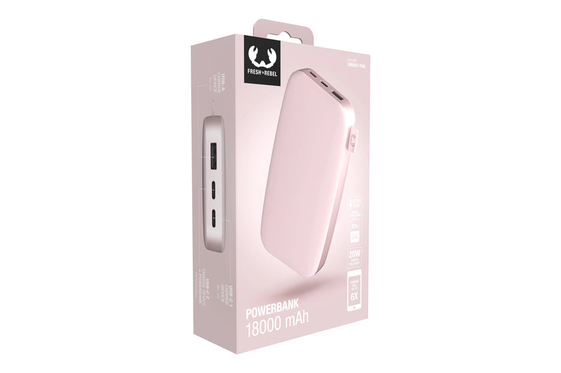 Fresh 'n Rebel Powerbank Smokey Pink 18000 mAh
