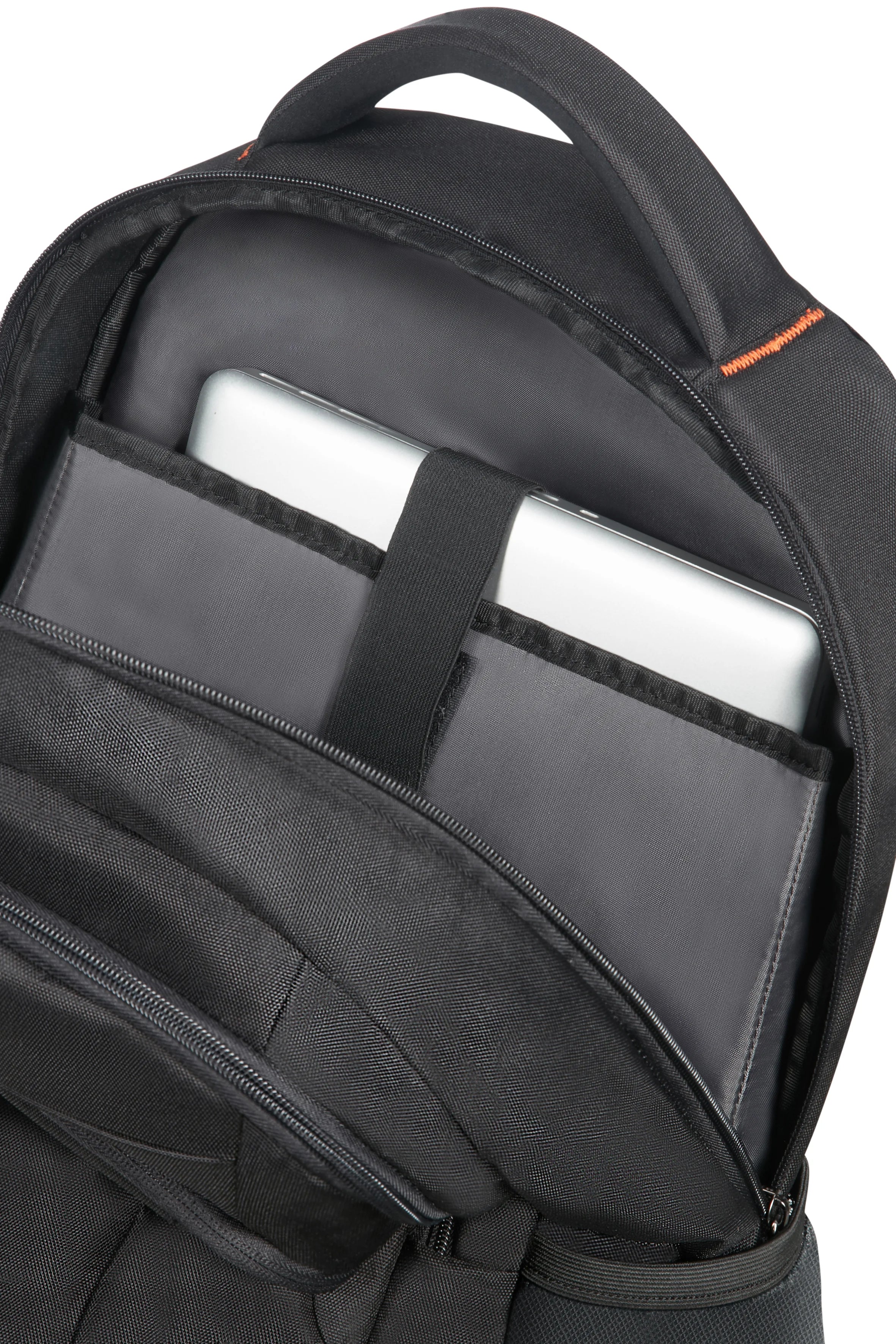 American Tourister plecak na laptop 17.3" At Work Czarno-Pomarańczowy