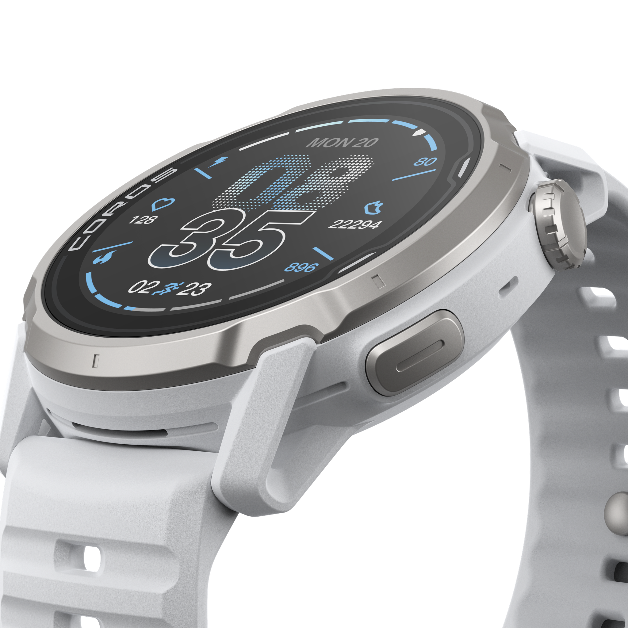 COROS APEX 4 – zegarek sportowy, 46 mm, Biały
