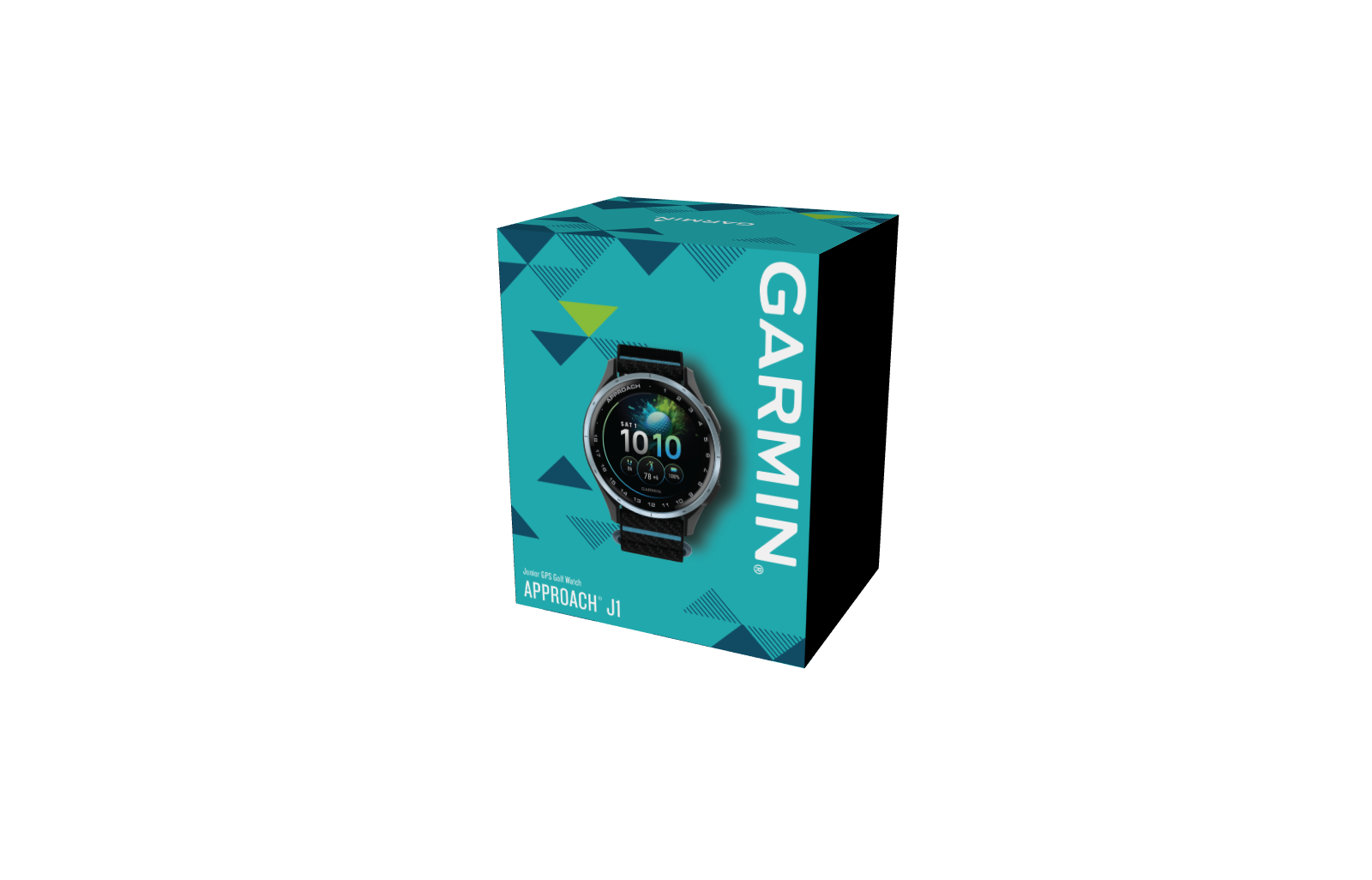 Garmin Approach® J1 – Aluminiowa ramka w kolorze Cloud Blue/Pasek ComfortFit Black/Azure