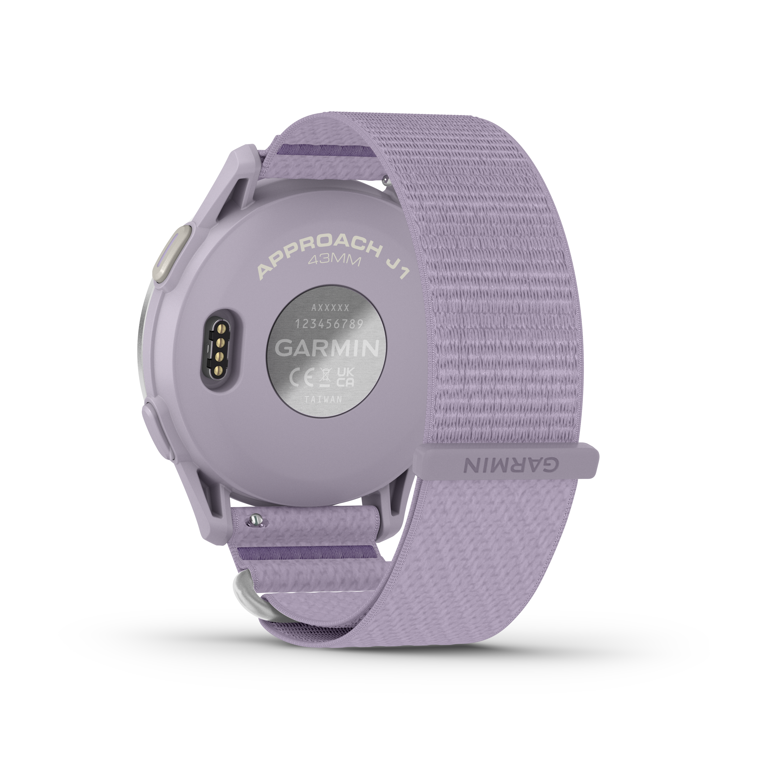 Garmin Approach® J1 – Aluminiowa ramka w kolorze Silver/Pasek ComfortFit Lilac