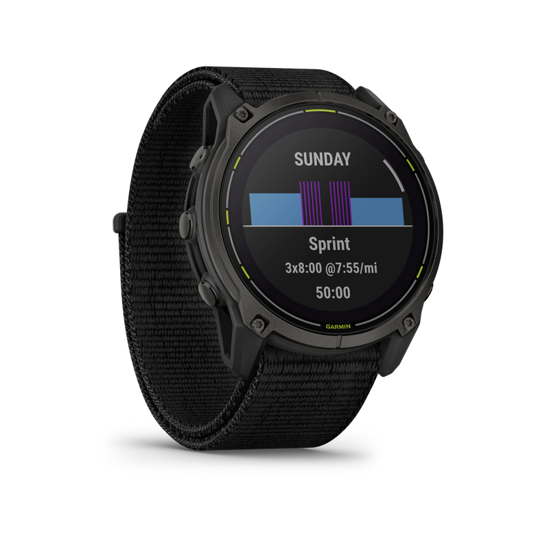 Garmin Enduro 3 MIP SOLAR Sapphire Edition 51mm 1.4” węglowoszary czarny pasek