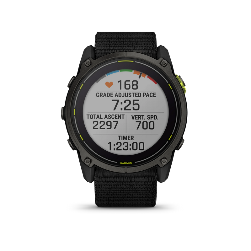 Garmin Enduro 3 MIP SOLAR Sapphire Edition 51mm 1.4” węglowoszary czarny pasek