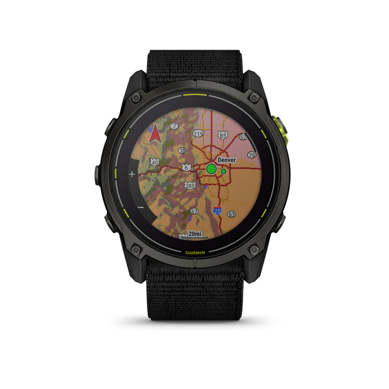 Garmin Enduro 3 MIP SOLAR Sapphire Edition 51mm 1.4” węglowoszary czarny pasek