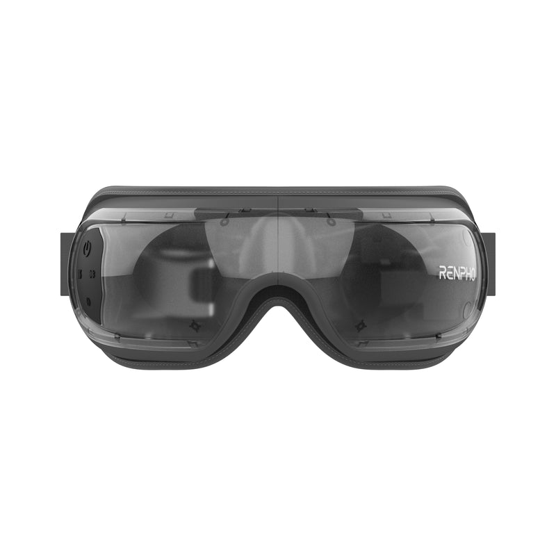 Renpho Edge Eyeris 3 czarny - Inteligentny masażer oczu ze sterowaniem głosowym i maską żelową