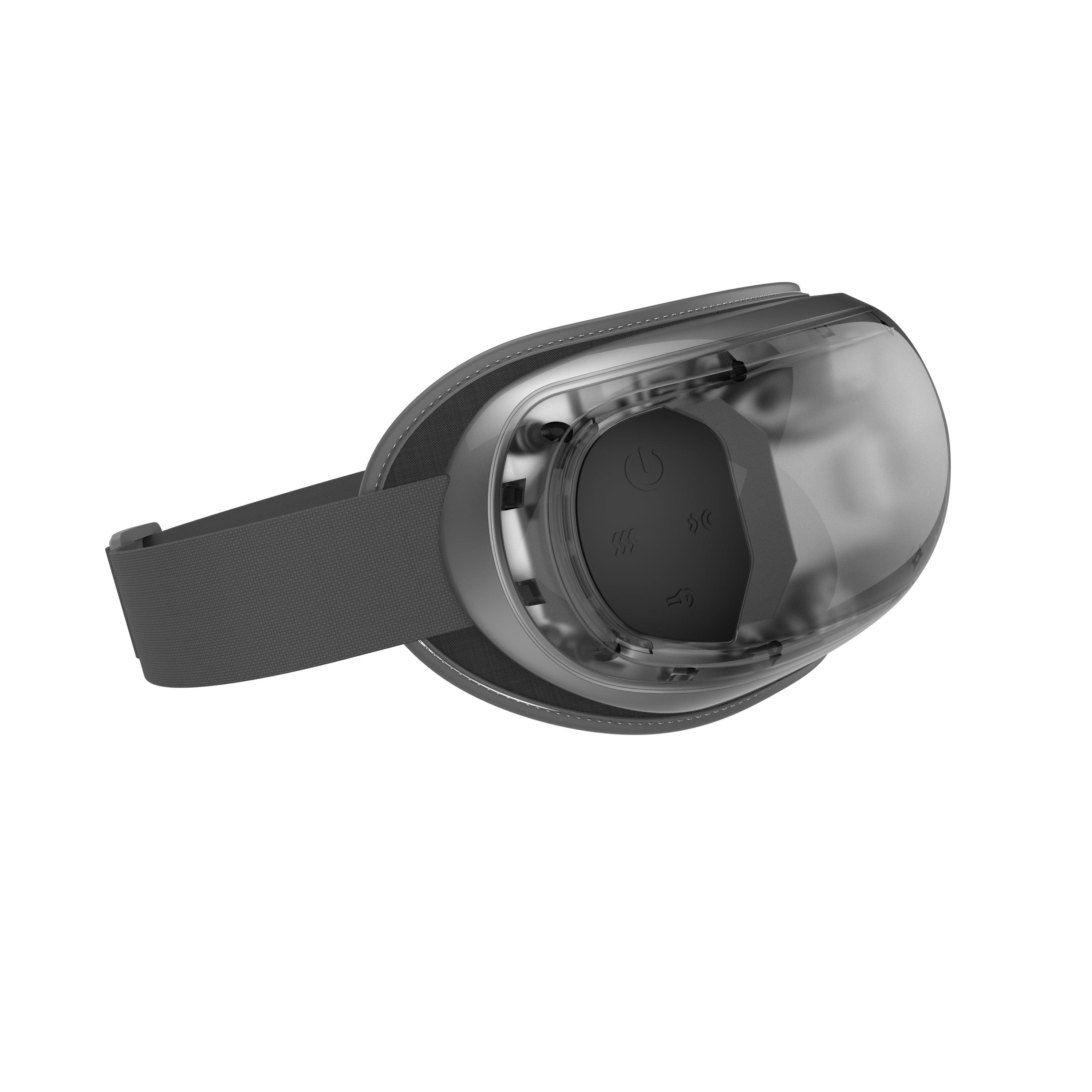 Renpho Edge Eyeris 3 czarny - Inteligentny masażer oczu ze sterowaniem głosowym i maską żelową