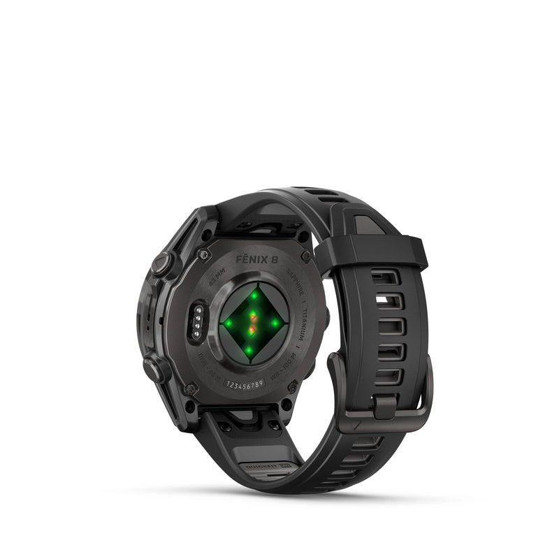 Garmin Fenix 8 — 43 mm, AMOLED Sapphire, Carbon grey DLC titanium